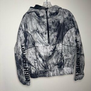 Forever 21 Black Soft Almost silk like windbreaker  Jacket High Sport pullover